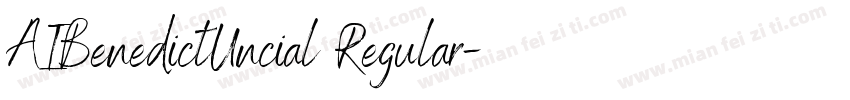 AIBenedictUncial Regular字体转换